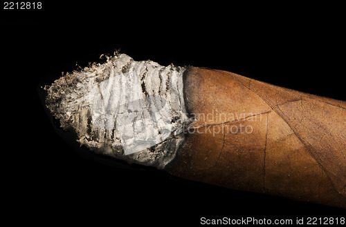 Image of Studio shot cigar black isolated