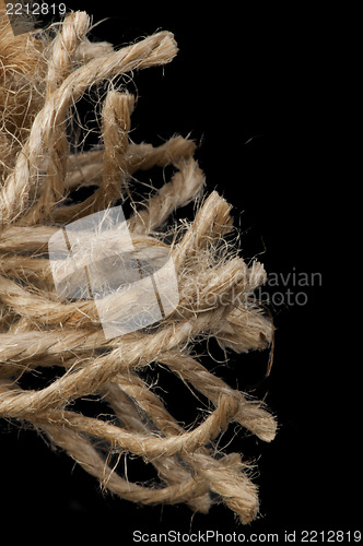 Image of Close up hemp rope