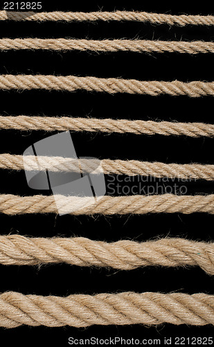 Image of Close up hemp rope