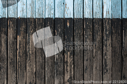 Image of Old cracked paint on boards