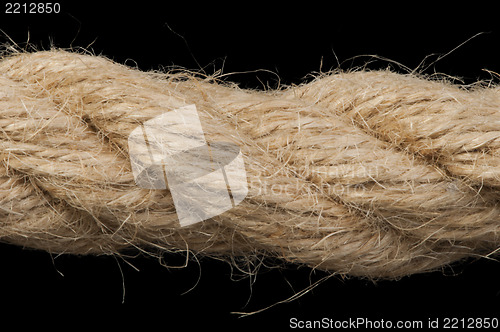 Image of Close up hemp rope