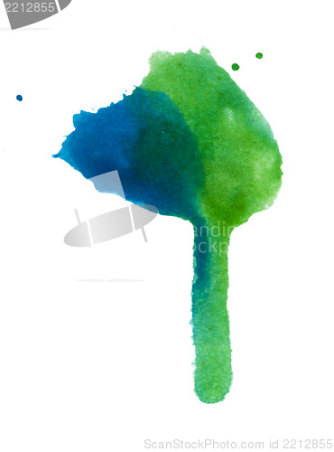 Image of Spilled paint on paper