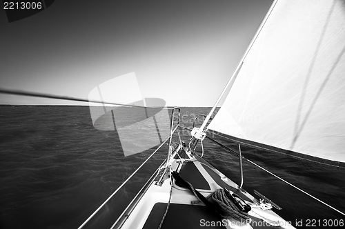 Image of Sailing boat on the water