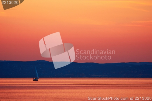 Image of Beautiful Sunset at the ocean