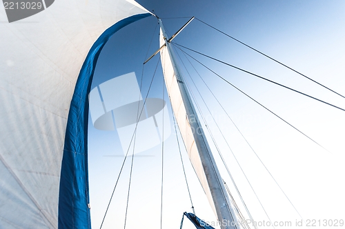 Image of Sail of a sailing boat