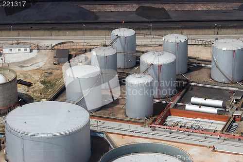 Image of refinery aerial view