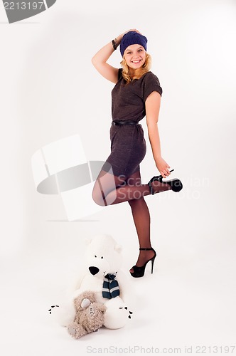 Image of Pretty girl in hat