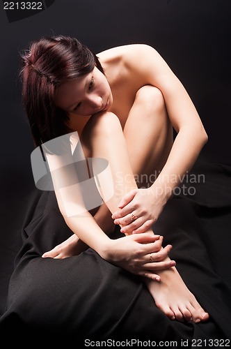 Image of portrait of the beautiful naked woman
