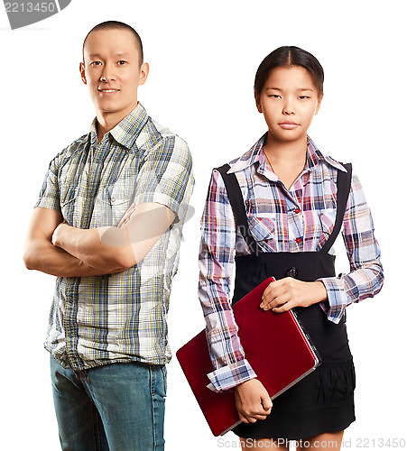Image of Asian business Woman and Man