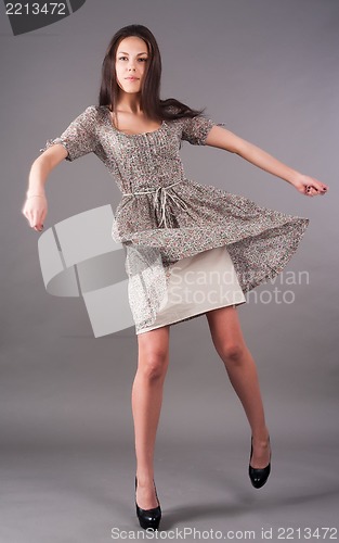 Image of Young beautiful caucasian woman