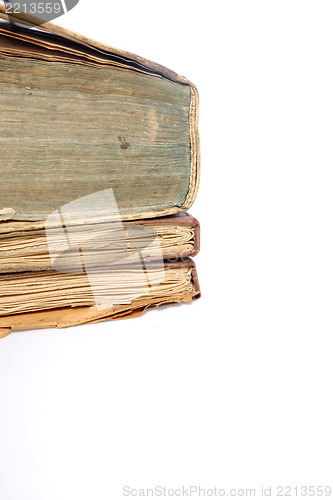Image of Old discoloured books