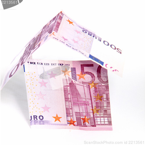 Image of Money house of 500 Euro notes