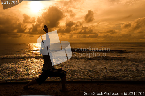 Image of Yoga on Beach