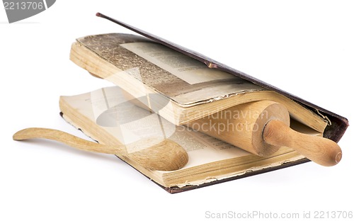 Image of recipe-book and rolling pin