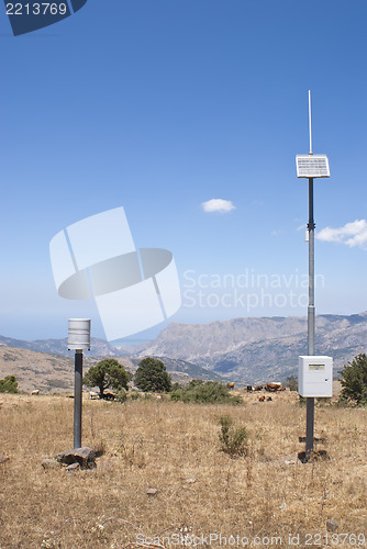 Image of hydrometeorological station in the mountains