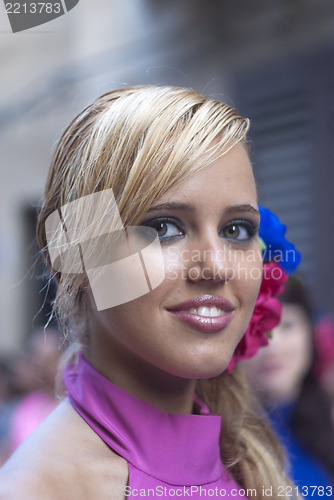 Image of Beautiful Woman of Spain folk group