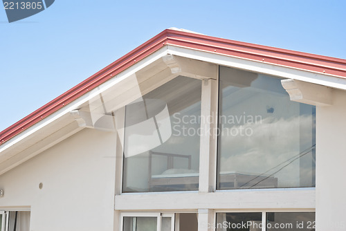 Image of modern house with trasparent walls