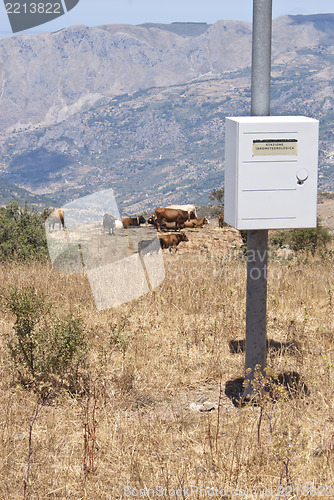 Image of hydrometeorological station in the mountains