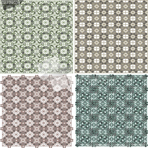 Image of Morocco Seamless Patterns Background Set