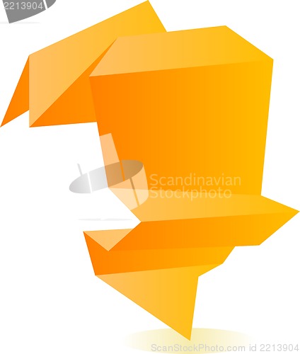 Image of Abstract origami speech bubble background