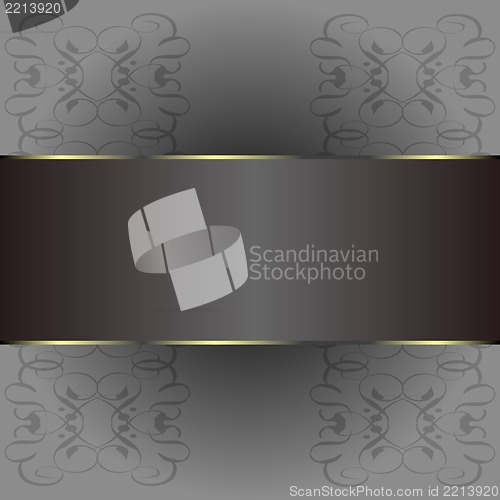 Image of Abstract background with gold banner