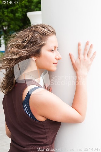 Image of Girl in city park