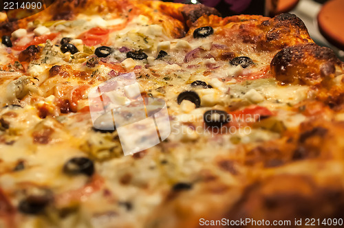 Image of Supreme meat works Pizza  sliced and ready to eat