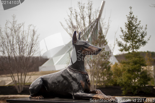 Image of military iron statue