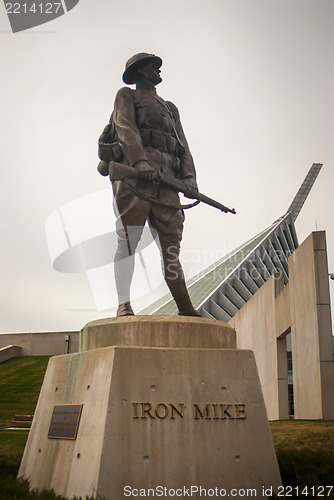 Image of military iron statue