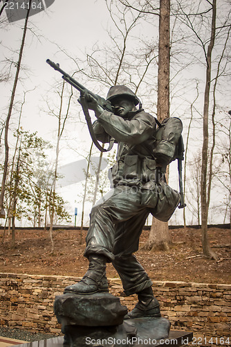 Image of military iron statue