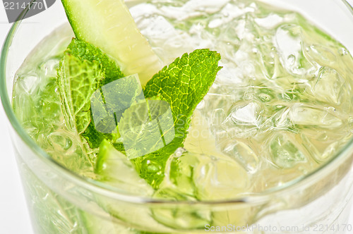 Image of cocktail with cucumber