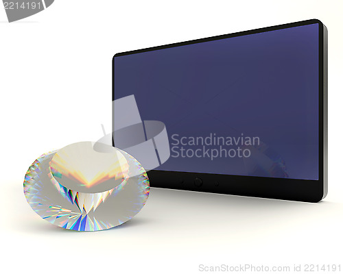 Image of Diamond and tablet pc