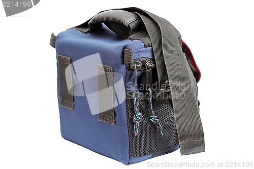 Image of blue camera bag