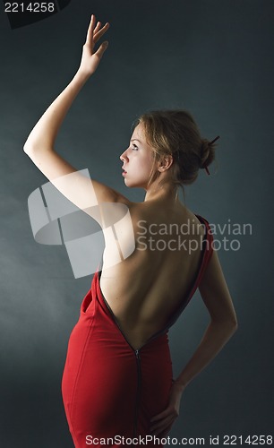 Image of Girl in the red