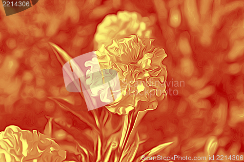 Image of Decorative flowers in the style of airbrushing -