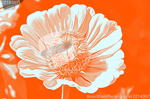 Image of Decorative flowers in the style of airbrushing -