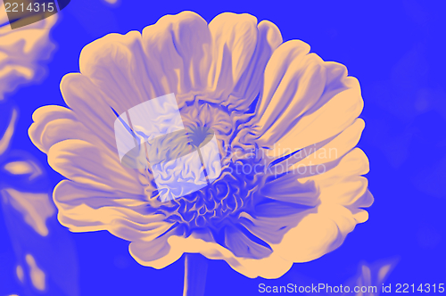 Image of Decorative flowers in the style of airbrushing -