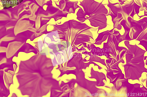 Image of Decorative flowers in the style of airbrushing -