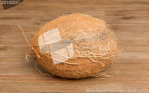 Image of Coconut on wood