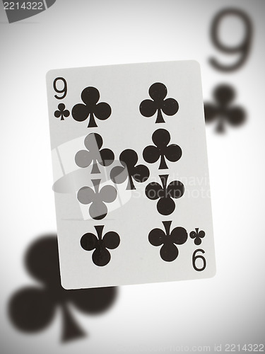 Image of Playing card, nine