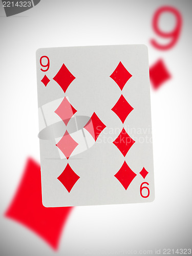 Image of Playing card, nine