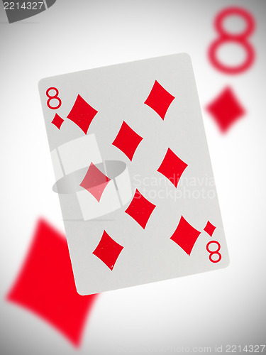 Image of Playing card, eight