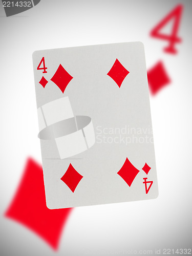 Image of Playing card, four