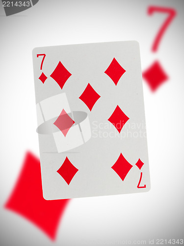 Image of Playing card, seven