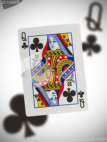 Image of Playing card, queen