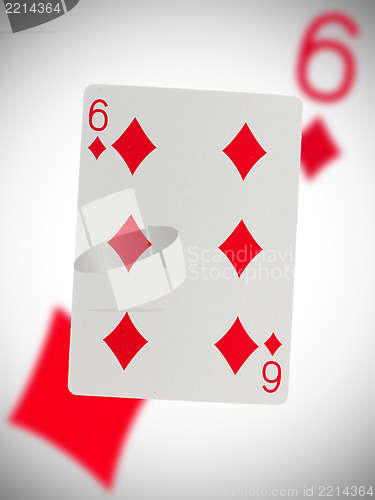 Image of Playing card, six