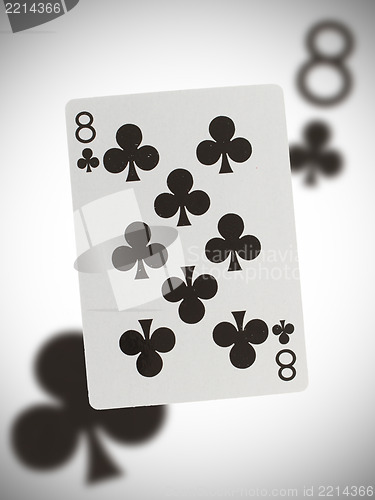 Image of Playing card, eight