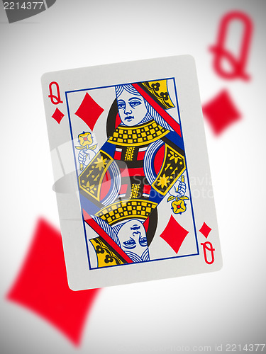 Image of Playing card, queen