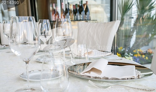 Image of Event setting lunch in restaurant