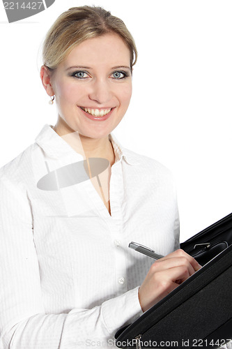 Image of Happy young woman with a lovely smile